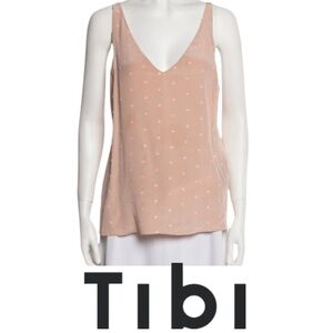 TIBI | Silk Sleeveless Tank Top Shirt Blouse Cami Embellishment Soft Girlcore